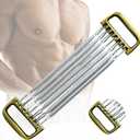 Chest Expander for Men 7 Spring Adjustable, Chest Expander with Aluminum Handle Band, Strength Trainer for Home Office Gym Muscle Training Exerciser