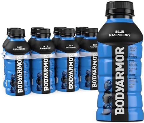 BODYARMOR Sports Drink Sports Beverage, Blue Raspberry, Natural Flavors With Vitamins, Potassium-Packed Electrolytes, No Preservatives, Perfect For Athletes, 12 ounce (Pack of 24), 