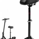 Adjustable Electric Scooter Seat, Suitable for All 8.5-inch and 5.3-6 inch Scooter Pedals, Upgraded and Enlarged Waterproof Seat Cushion, Shock-Absobing Riser, Stable and Firm, Adjustable Height