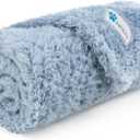 PetAmi Dog Blanket for Small Dogs Blue, Fluffy Soft Puppy Blanket, Sherpa Fleece Cat Blanket for Kitten Doggie, Calming Pet Blanket Throw for Couch Sofa Bed Washable, Small 24x32
