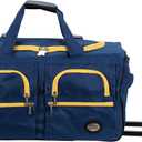 Rockland Rolling Duffel Bag, Black, 22"