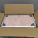 Travel Makeup Case with LED Lighted Mirror - 11.6" Portable Makeup Organizer Box, Cosmetic Train Case with Detachable Brush Holder - Fluid Pink