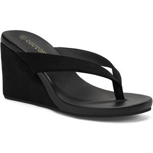 Coutgo Womens Wedge Heels Sandals Platform Flip Flops Slides Slip On Summer Beach Shoes