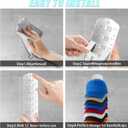 2 x Hat Stand for Baseball Caps Hat Organizer for Baseball Caps Hold up to 20 Hats hat stand wall mounted Strong Adhesive Hat Hanger Hat racks (Transparent-2)