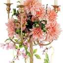 NUPTIO Gold Candelabra Candle Holders: 37 inch Tall 5 Arm Floor Standing Candlestick Holders Wedding Centerpieces for Tables Vintage Candle Stick Holder for Party Mantel Dining Center Pieces Decor