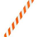 8 ft Board, Engineer Grade Striped Sheeting