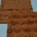 AVOIN colorlife Fall Pumpkin Caramel Throw Pillow Covers, 18 x 18 Inch Seasonal Autumn Thanksgiving Harvest Decoration Soft Plush Faux Fur Jacquard Cushion Case Decoration for Sofa Couch Set of 2