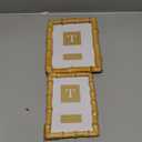 Two's Company Set of 2 Blonde Natural Bamboo Finish Photo Frame, Includes 2 Sizes, 4x6 and 5x7 Inches, Bamboo, Home Decor Accessories