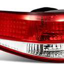 munirater Red Left Driver Outer Tail Light Brake Lamp Replacement for Accord Sedan 2003-2004