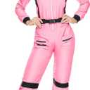Spooktacular Creations Adult Astronaut Costume Women, Womens Halloween Costumes 2025 (X-Large, Pink)