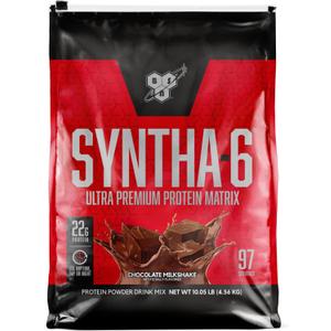 BSN SYNTHA-6 Whey Protein Powder with Micellar Casein, Chocolate Milk Protein Isolate Powder, Chocolate Milkshake, 97 Servings (10.05 Pound (Pack of 1)), Exp Date: 2027.07.02