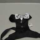 AVERYDAY Dog Tuxedo for Wedding Outfit, Dog Suit and Tie Costumes for Birthday, Halloween, Cosplay, Christmas Party, Pet Formal Wear with Bowtie, Tux for Small Dogs, Chihuahua, Bichon, Maltese, Cats (S (Chest 16.9-21.1 in))
