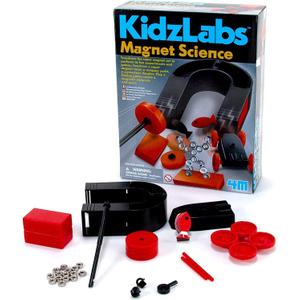 4M Magnet Science Kit - 10 Magnetic Experiments & Games (over 25 pieces to Build & STEM Learn From) - Power the Racer with a Magnet, Levitate a Magnet, Magnetic Yacht & Fishing, Boys & Girls, Age 8+
