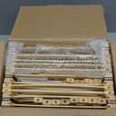 Smiry Shoe Rack, 6 Tier Bamboo Shoe Organizer, Stackable Free Standing Wooden Shoe Storage Shelf for Closet, Entryway, Front Door Entrance, Natural