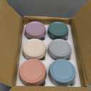 NETANY 6-pack 10oz Glass jars with Airtight Lids, Overnight Oats Containers with Lids, Wide mouth Mason Salad jars, Glass Food Storage Containers for Snacks Yogurt Spice Sugar