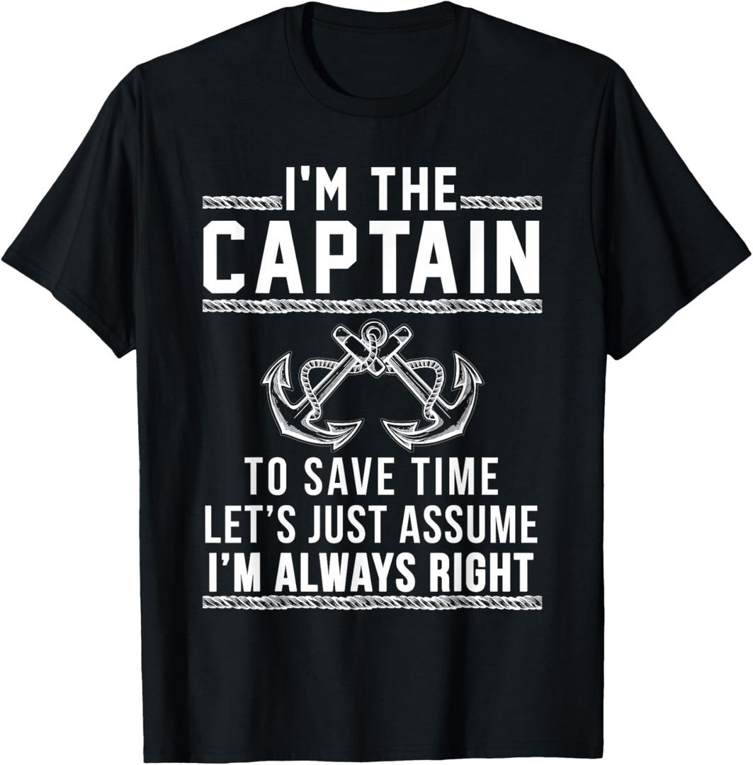 Captain of The Boat - T Shirt T-Shirt. L Size