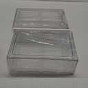 2 pack clear Drawer Plastic stackable Storage Box Bins OrganizerMedicine Container,Family First Aid Kits Medicine cabinet Box,Closet ShelfOintments, Adhesive BandagesCosmetics,Office Items
