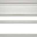 khtumeware Brushed Satin Nickel 10 inch 1-Pack Solid Brass Mail Slot with Solid Brass Internal Frame is Well Made Door Mail Slots