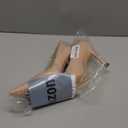 Elisabet Tang Women's Closed Toe 4 Inch High Heels Pointed Toe Wedding Dress Shoes Stiletto Pumps (7, Nude)