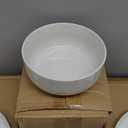 Plates and Bowls Sets, Dinnerware Sets for 4, 12 Pieces Scratch Resistant Dishware Dishes Set, Ceramic Kitchen Dinner Set, Porcelain & Microwave and Dishwasher Safe, Cream White