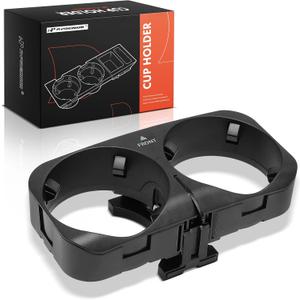 A-Premium Cup Holder Compatible with Mercedes-Benz S550 S600 2007-2013, S63 AMG 2008-2013, S65 AMG 2007-2013, CL500 2007-2013, CL550 2007-2014, CL600, CL63 AMG, CL65 AMG, Center Console, Black