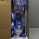 Cordless Pool Vacuum with Telescopic Pole, 18.5 GPM Powerful Suction, 1.5H Supercharge Technology, Handheld Rechargeable Pool Vacuum Cleaner for Above Ground/Inground Pools, Hot Tubs, Spas (Deep Blue)