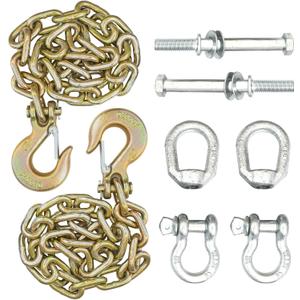 5th Wheel Trailer Safety Towing Chain kit Ultimate Connection Safety Chains Fit for Universal Ultimate Fifth Wheel Connection(Rail or Gooseneck Version)