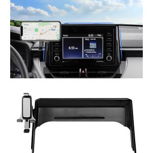 Autorder Car Phone Holder for Toyota Corolla 2019-2025/corolla Cross 2022 2023 2024 2025 Accessories Air Vent Screen Fixed Clip Cell Phone Mount Hands-Free 360 Degree Rotation(8 Inch) (19+ Corolla 8-inch)
