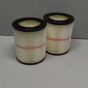 17816 Filter for Craftsman Shop Vac Air Filter, Replacement for Craftsman Wet Dry Vac Filter for Craftsman 9-17816 Vacuum Filter 5 6 8 12 16 Gallon and Larger Vacuum Cleaner 2 Pack (White)