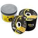 DELUN Cut Off Wheels 4 1/2 inch 55 Pack Thin Metal & Stainless Steel Cutting Wheel Professional Fast 4-1/2 x .045 x 7/8 Cutting Disc for Angle Grinder