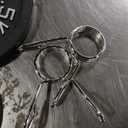 Cast Iron Olympic 2 Inch Weight Plate and Standard 1 Inch Weight Plate for Weightlifting and Strength Training, (4packs 5LBS, 2packs 1.13KGS, 2 Packs 10LBS)