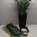 Artificial Palm Tree 5FT - Fake Tree with Black Tall Planter - Faux Tropical Areca Floor Plant in Pot - Artificial Silk Plant for Home Office Living Room Decor Indoor