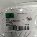 STQ Women's Slippers Indoor with Slip on Cozy House Shoes Non Slip Warm Loafers (Gray)