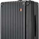 20 Inch Carry on Luggage,Airline Approved 22x14x9 Hard Shell Carry on Suitcase with 360 Spinner Wheels,TSA Lock and Lightweight Hardside Carry-on Luggage for Travel (Black, 20 Inch)