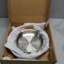 EWFEN Tri-Ply Stainless Steel Frying Pans Set, 8”/ 10”/ 12” Cooking pans, PFOA&PTFE Free Skillet, Induction Cooking Pan, Dishwasher and Oven Safe, Fast & Even Heat, Heavy Duty and Detachable Handle