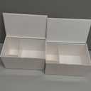 Klmnop 2 Pcs Tampon and Pad Organizer for Period, Sanitary Napkin Holder, Feminine Sanitary Pad Tampon Storage for Bathroom(White)