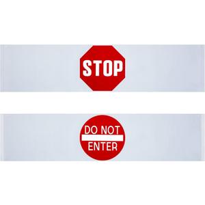 Weysat 50 x 12 Inch Door Guard Stop Banner Stop Sign Strip Do Not Enter Sign Wandering Prevention Aid for Dementia Patients