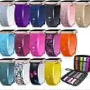 15 Pack Band Compatible with Apple Watch Bands 44mm 45mm 46mm 42mm 41mm 40mm 38mm 49mm for Women Men, Floral Engraved Band and Organizer for Watch Ultra Series 11 10 9 8 7 6 5 4 3 2 SE/SE 2nd/SE 3nd