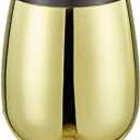 Stainless Steel Wine Cup Red Wine Glasses Tall Wine Glasses Creative Thickened Bar for Party Outdoor Travel(Colour 1)