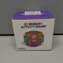 Sensory Activity Board:Sensory Activity Cube Silicone Fingertip Toys,for Kids & Adults Silence, No Confusion, Calm for Anxiety,ADHD & Autism |Portable 21 Strings |3 Years+(Purple)