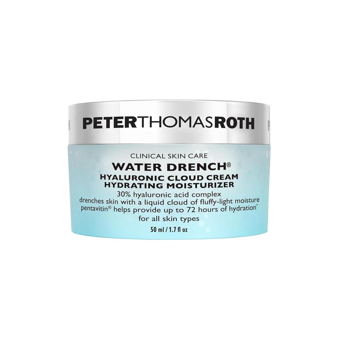 Peter Thomas Roth | Water Drench Hyaluronic Cloud Cream | Hydrating Moisturizer for Face, Up to 72 Hours of Hydration for More Youthful-Looking Skin, Fragrance Free (1.69 Fl Oz (Pack of 1))