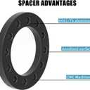 6x5.5 6x139.7 6x135 Universal Wheel Spacers 1/2" (12mm), 4PCS Forged Wheel Adapters for Chevy Silverado Suburban Tahoe/ GMC Sierra Savana Yukon/ Ford F150 Expedition/ Toyota Tacoma 4Runner FJ Cruiser