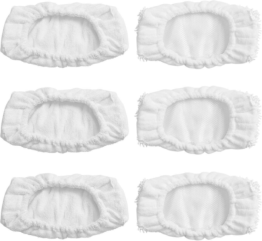 Ximoon Reusable Mop Pads Replacement Washable Mop Head for Oreck Steamer Mop - 6 Pack