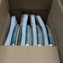 GBHOME Ceramic Dinnerware Sets for 4, 12 Pieces Stoneware Plates and Bowls Sets, Reactive Glaze Dishes -Scratch Resistant, Dishwasher&Microwave Safe (Space Blue)