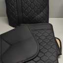 Elantrip 2PCs Front Car Seat Covers Leather Water Proof Seat Protector Universal fit for Most Cars SUVs and Trucks Black