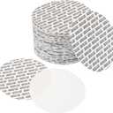 PATIKIL 89mm/3.5" Foam Lid Liner, 200 Pack Adhesive PS Foam Lid Liner Pressure Sensitive Seal Cap Liners Resistant Tamper for Plastic Glass Jar Bottle Cap Seals