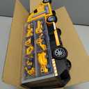 JOYIN 25 in 1 Kids Construction Truck Toy Set, 24Pcs Push and Go Cars and Worker Figures, Toddler Play Vehicles with Sounds and Light, Christmas Birthday Gifts Toys for 3 4 5 6 7 Years Old Grandkids