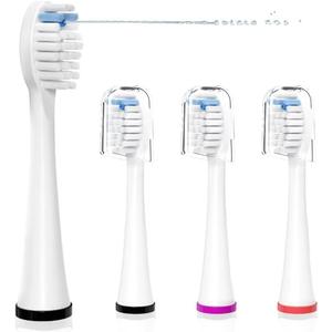 Replacement Heads for WaterPik Sonic Fusion SF-01/SF-02/SF-03/SF-04,Replacement Brush Heads Compatible with WaterPik Sonic Fusion 2.0 Flossing Toothbrush with Cover (White)