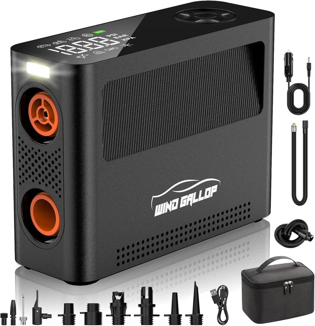 Paddle Board Pump - 150PSI Paddle Bord Air Compressor, 4X Faster Electric Pump with 9 Modes, All-in-One Auto Air Pump for Car Tires, Motor Bike, Ball, SUP, Tent, Kayak, Float
