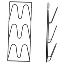 2 Pieces Pot Lid Organizer Metal Over The Door Lid Organizer Wall/Door Mounted